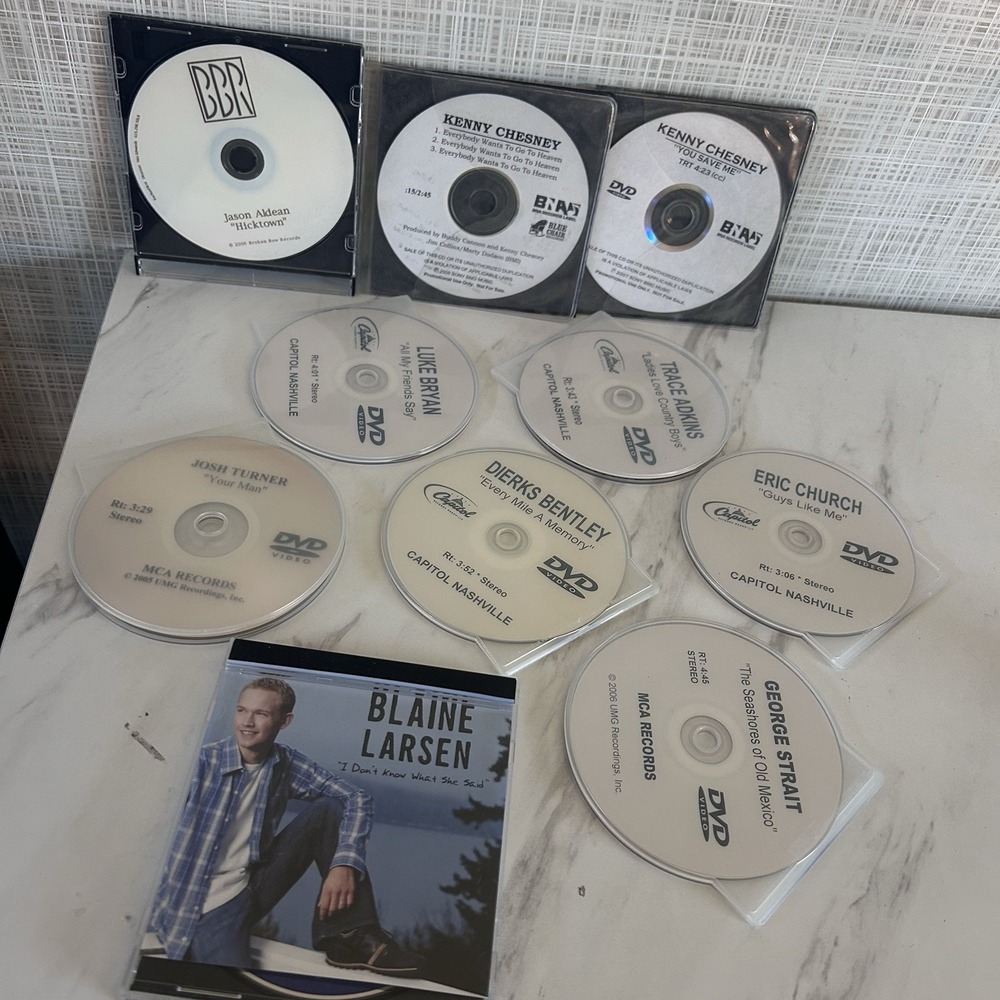 Country‎ Music CD Lot 10 Chesney Turner George Straight Dierks Adkins Bryan etc.